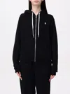 Polo Ralph Lauren Drawstring Hood Kangaroo Pocket Sweatshirt In Black
