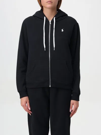 POLO RALPH LAUREN SWEATSHIRT POLO RALPH LAUREN WOMAN COLOR BLACK,F90306002