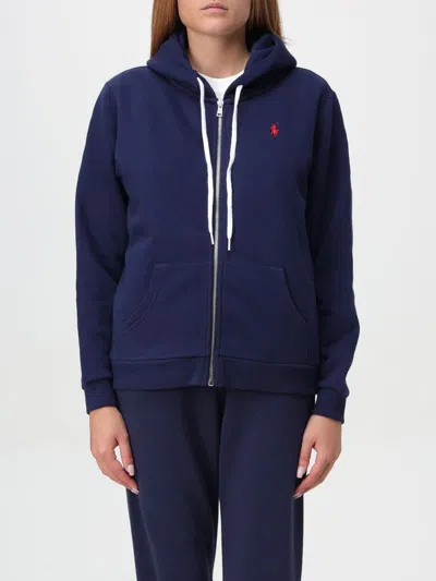 POLO RALPH LAUREN SWEATSHIRT POLO RALPH LAUREN WOMAN COLOR BLUE,F90306009