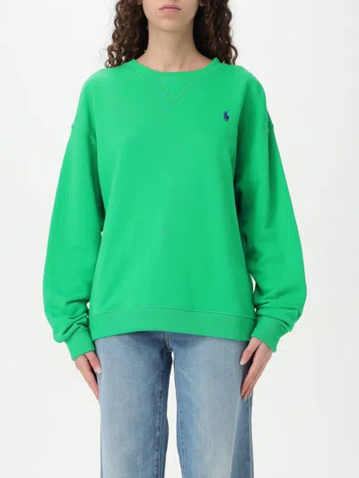 POLO RALPH LAUREN SWEATSHIRT POLO RALPH LAUREN WOMAN COLOR GREEN,G48331012