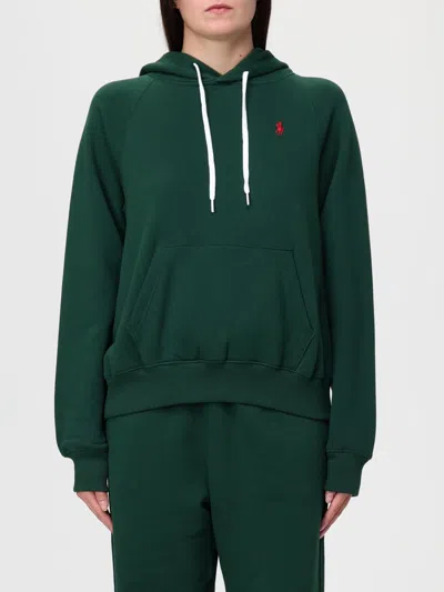 POLO RALPH LAUREN SWEATSHIRT POLO RALPH LAUREN WOMAN COLOR GREEN,H39526012