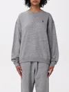 Polo Ralph Lauren Crewneck Sweatshirt With Dropped Shoulders In Grey