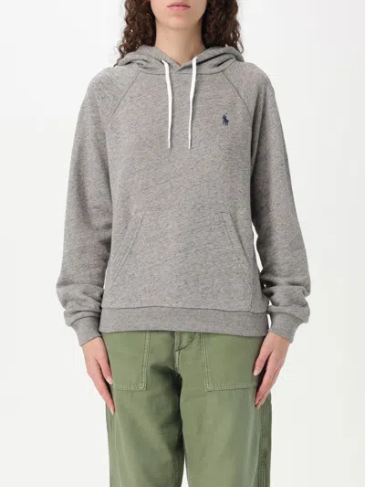 POLO RALPH LAUREN SWEATSHIRT POLO RALPH LAUREN WOMAN COLOR GREY,G58196020