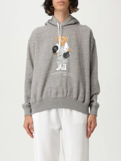 POLO RALPH LAUREN SWEATSHIRT POLO RALPH LAUREN WOMAN COLOR GREY,H13111020