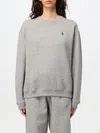 Polo Ralph Lauren Fleece Crewneck Pullover In Grau