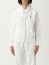 Polo Ralph Lauren Knitwear Hooded Sweatshirt Front Pockets In White