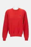 Polo Ralph Lauren Logo-embroidered Cotton-blend Jersey Sweatshirt In Red