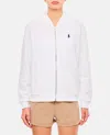 Polo Ralph Lauren Zip-up White Sweater With Classic Hood And Front Pocket In White