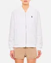Polo Ralph Lauren Zip-up White Sweater With Classic Hood And Front Pocket In White