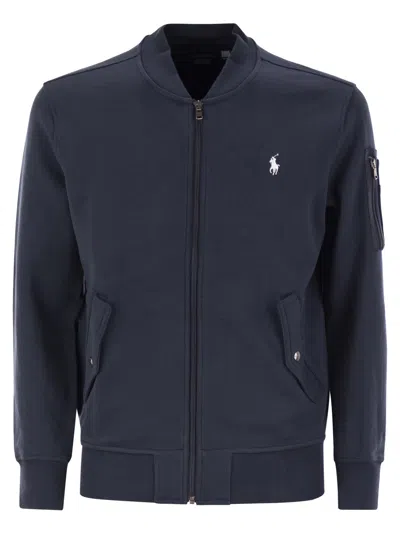 POLO RALPH LAUREN SWEATSHIRT WITH BOMBER CUT