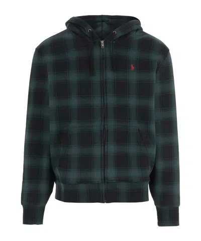 Polo Ralph Lauren Sweatshirt With Checked Pattern In Green
