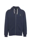 Polo Ralph Lauren Fleece Full Zip Hoodie In Blue