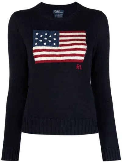 Polo Ralph Lauren Sweatshirt With Logo In Blue