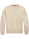 Polo Ralph Lauren Relaxed Fit Loopback Fleece Sweatshirt In Neutral