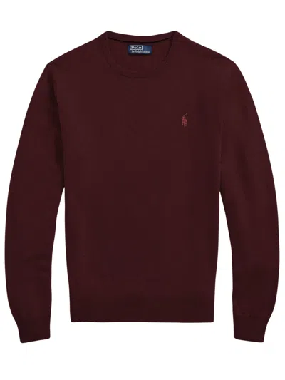Polo Ralph Lauren Sweatshirt With Logo In Burgundy