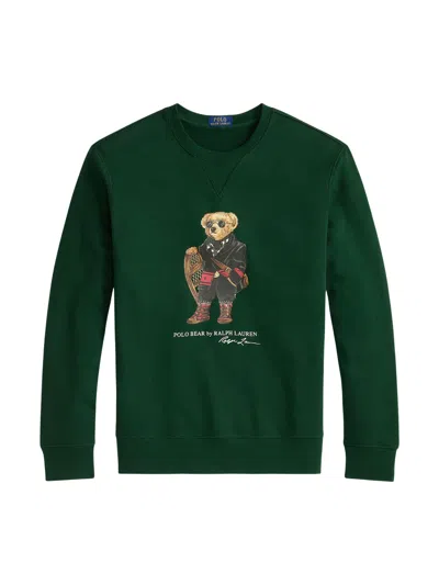 Polo Ralph Lauren Sweatshirt With Teddy Bear Print In Green