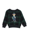 Polo Ralph Lauren Sweatshirt Woman Sweatshirt Dark Green Size 5 Cotton, Polyester In Green