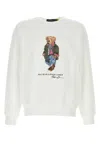 Polo Ralph Lauren White Cotton Blend Sweatshirt In White