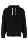 Polo Ralph Lauren Black Cotton-blend Sweatshirt In Black