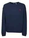 Polo Ralph Lauren Iconic Pony-embroidered Cotton Sweatshirt In Blue