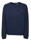 Polo Ralph Lauren Iconic Pony-embroidered Cotton Sweatshirt In Blue