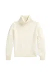 Polo Ralph Lauren Wool Knit High Ribbed Turtleneck In Blue