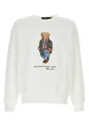 Polo Ralph Lauren White Polo Bear Graphic Sweatshirt In White