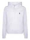 Polo Ralph Lauren Embroidered-logo Pullover Hoodie In White