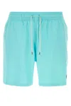 Polo Ralph Lauren Waistband Swim Trunks With Back Pocket In Hammondblue