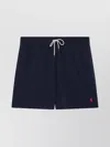 Polo Ralph Lauren Swim Trunks Logo Back Pocket Elastic Waistband In Blue
