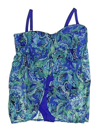 Pre-owned Polo Ralph Lauren Swimsuit Cover Up In Blue