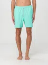 Polo Ralph Lauren Mens Two-slip-pockets Drawstring Swim Shorts Sunset Green Xxl In Grass Green