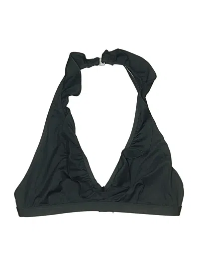 Pre-owned Polo Ralph Lauren Swimsuit Top Black Solid Pattern Swimwear