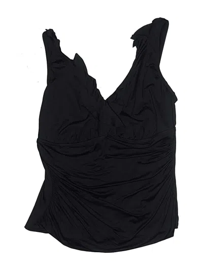 Pre-owned Polo Ralph Lauren Swimsuit Top Black Swimwear