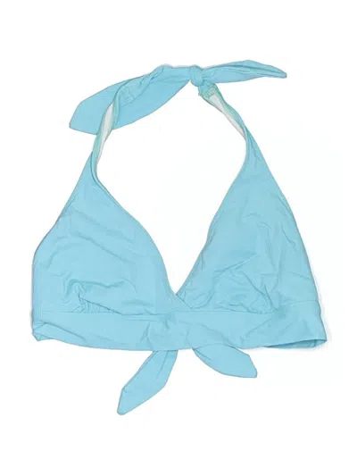 Pre-owned Polo Ralph Lauren Swimsuit Top Blue Swimwear