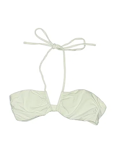 Pre-owned Polo Ralph Lauren Swimsuit Top Ivory Swimwear In White