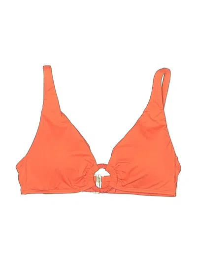 Polo Ralph Lauren Swimsuit Top Orange Solid Pattern Swimwear In Multi