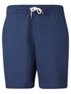 Polo Ralph Lauren Traveler Straight-leg Mid-length Swim Shorts In Blue