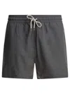 Polo Ralph Lauren Mens Grey Cast Two-slip-pockets Drawstring Swim Shorts Xxl In Grey