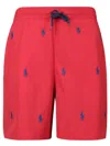 Polo Ralph Lauren Ralph Lauren Traveller Swim Shorts Red In Red