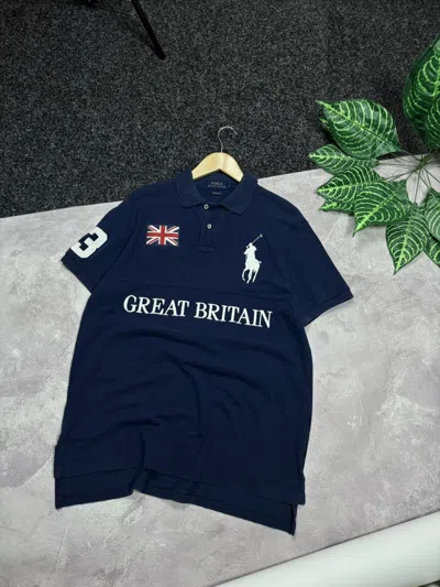 Pre-owned Polo Ralph Lauren T 3 Great Britain Size L In Blue