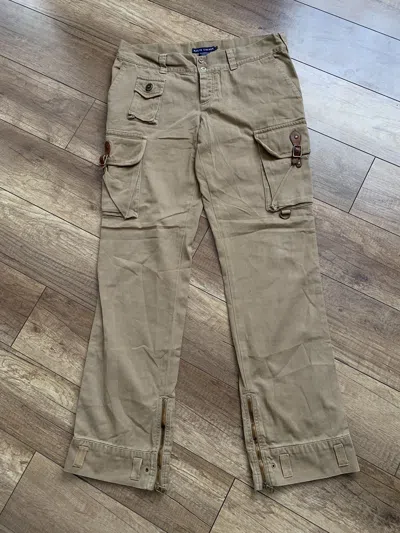 Pre-owned Polo Ralph Lauren T Cargo Pants Jeans Vintage 90's Multipocket In Brown