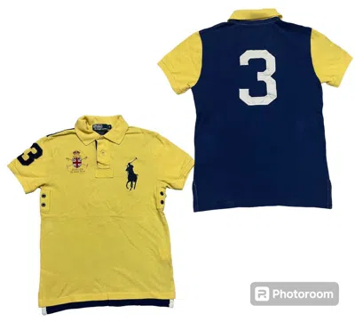 Pre-owned Polo Ralph Lauren T Mercer Polo Team Design In Yellow