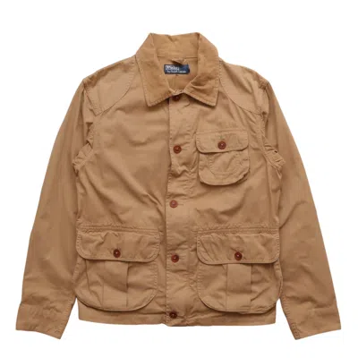 Pre-owned Polo Ralph Lauren T Multi Pocket Patchwork Military Jacket In Brown