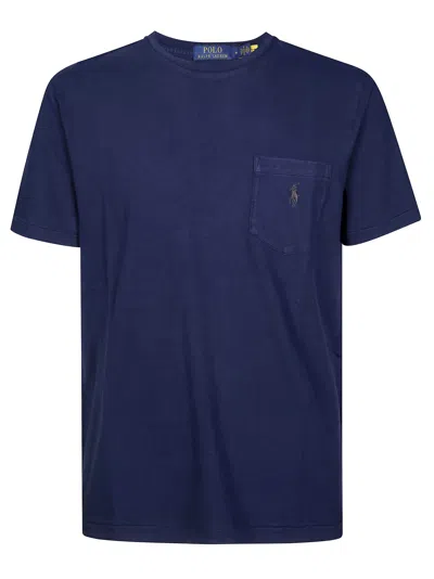 Polo Ralph Lauren Pocket Crew Neck Short Sleeve T-shirt In Blue