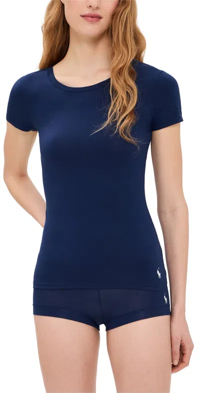 Polo Ralph Lauren T- Shirt & Boy Shorts 2 Pack Navy In Blue