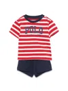 Polo Ralph Lauren T-shirt And Shorts Set In Red