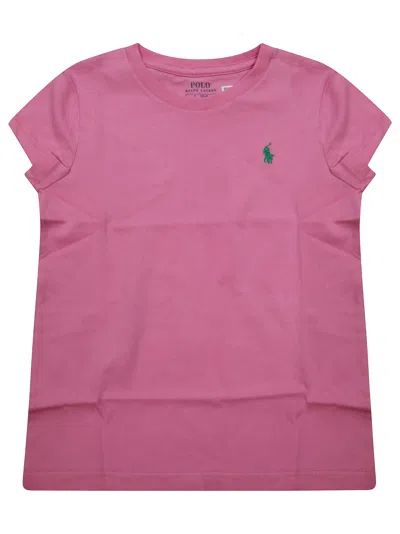 Polo Ralph Lauren T Shirt Basic Girl In Pink
