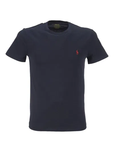 Polo Ralph Lauren Cotton Jersey T-shirt Custom Slim-fit In Blue