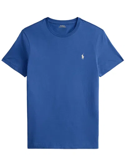 Polo Ralph Lauren Cotton Polo Pony T-shirt In Blue